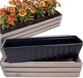 ECODECO Deko Holzkiste für Blumen | Kiste Holz