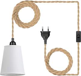 EcoGehen Vintage Hängelampe mit Stecker Boho