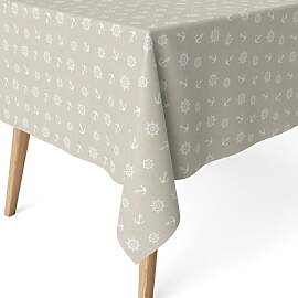 ECOMMERC3 Fleckabweisende Tischdecke für runden