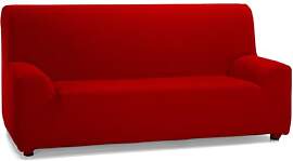 ECOMMERC3 Sofaüberwurf für 4 Sitzer - Farbe Rot