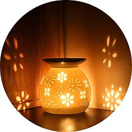 ecooe Aromalampe Teelichthalter Duftlampe aus