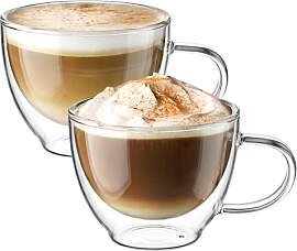 ecooe Doppelwandige Cappuccino Tassen Glaser Latte 