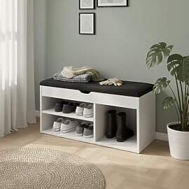 EDAXO BOXIMO TRIA Schuhschrank mit Sitzbank, MDF