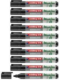 edding 28 Ecoline Whiteboard-Marker-Set schwarz