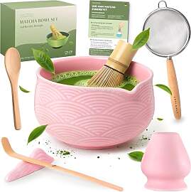 EDELHAUS Matcha Set (7 Teilig) Matcha Schale mit