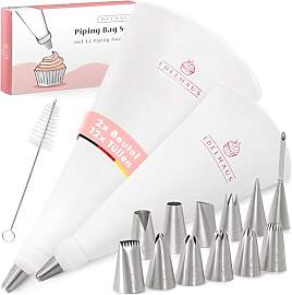 EDELHAUS Premium Spritzbeutel 2er Set (17-teilig)