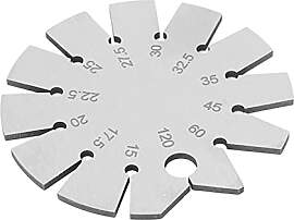 Edelstahl-Fase-Messgerät Winkelbereich 15–120