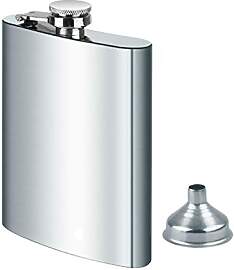 Edelstahl Flachmann und Trichter, 8oz.227 ml