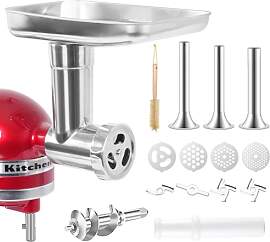 Edelstahl Fleischwolf für KitchenAid Mixer,