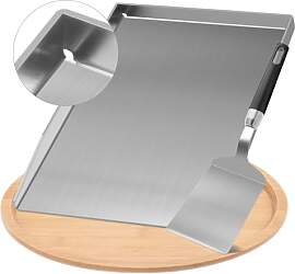 Edelstahl Plancha Grillplatte-Grillplatte für Gas 
