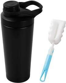 Edelstahl Protein Shaker 750ml, Doppelwandig