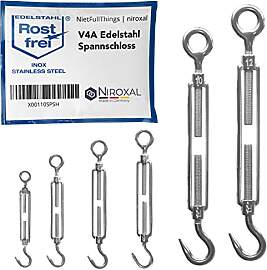 Edelstahl Spannschloss Haken-Öse – 5 mm – 10