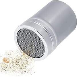 Edelstahl-Streuer, Kakaostreuer mit Deckel