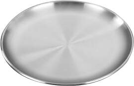 Edelstahl-Teller, runde Form, 14/17/20/23/26 cm
