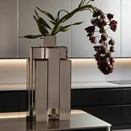 Edelstahl-Vase Dekorative Vasen Luxuriöse