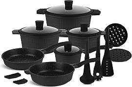 EDENBERG 15 TLG Topfset Induktion, Töpfe &
