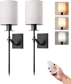 EDISHINE 2er Set Akku Wandleuchte Innen, RGBW LED