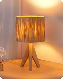 EDISHINE Nachttischlampe, LED Tischlampe mit