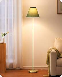 EDISHINE Retro Stehlampe Wohnzimmer, mit