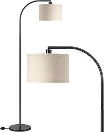 EDISHINE Stehlampe Wohnzimmer, 161cm Bogenlampe