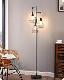 EDISHINE Stehlampe Wohnzimmer 166cm, Vintage