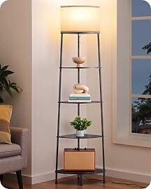 EDISHINE Stehlampe Wohnzimmer, LED Stehleuchte mit 