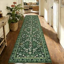 Edlbaegy Blumenmuster Teppich Läufer 80X300cm