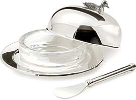 EDZARD Butterglocke Ente, Durchmesser 14 cm, edel
