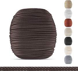 EFIXS Jalousien Schnur 2.2 mm - Dunkelbraun -