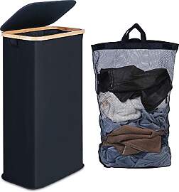 efluky Wäschekorb Schmal 63L, Schlanker