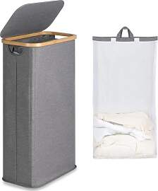 efluky Wäschekorb Schmal 63L, Schlanker