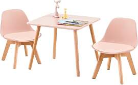 EGGREE Kindertisch mit 2 Stühlen,