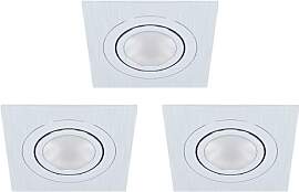 EGLO 3er-Set Einbaustrahler Areitio, Spots Set aus 