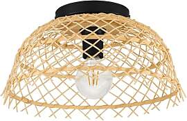 EGLO Deckenlampe Ausnby, Deckenleuchte geflochten