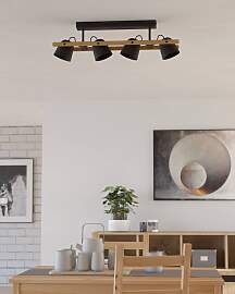 EGLO Deckenleuchte "HORNWOOD-Z", braun