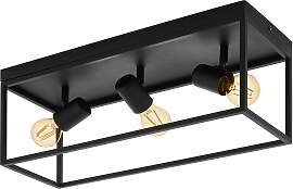EGLO Deckenleuchte "SILENTINA", schwarz, 