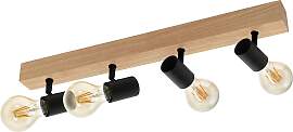 EGLO Deckenspot "TOWNSHEND 3", braun