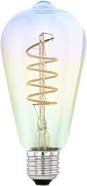 EGLO Dimmbare E27 LED Lampe farbig, Spiral