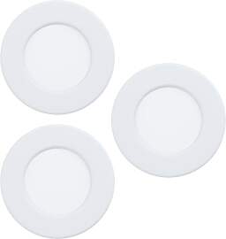 EGLO LED 3er Set Einbaustrahler Fueva 5, Ø 8,6