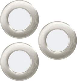 EGLO LED 3er Set Einbaustrahler Fueva 5, Ø 8,6