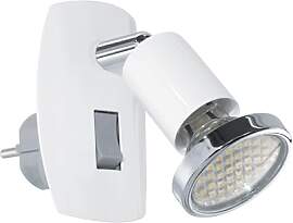 EGLO LED Steckdosenspot Mini, Steckdosenlampe mit