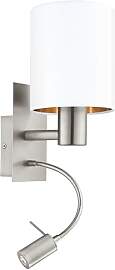 EGLO LED Wandlampe Pasteri, 2 flammige Textil