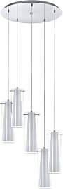 EGLO Pendellampe Pinto, 5 flammige Pendelleuchte,