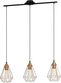 EGLO Pendellampe Tarbes, 3 flammige Vintage