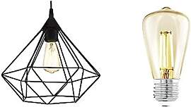 EGLO Pendellampe Tarbes, Vintage Pendelleuchte im