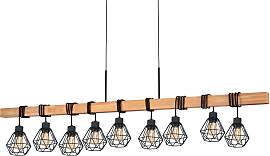 EGLO Pendelleuchte "TOWNSHEND 5", braun