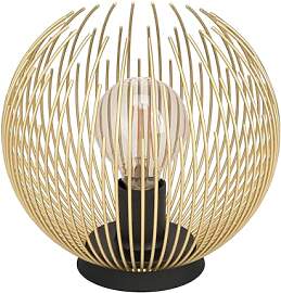 EGLO Tischlampe Venezuela, runde Nachttischlampe,