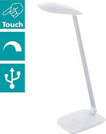 EGLO Tischleuchte "CAJERO", weiß, 1, H: 