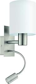 EGLO Wandlampe Bett Pasteri, Textil Wandleuchte