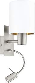 EGLO Wandleuchte "PASTERI Wandlampe - Stahl - 